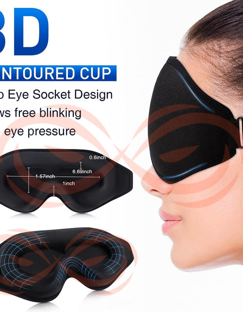 Load image into Gallery viewer, 3D Contoured Cups Sleeping Eye Mask
