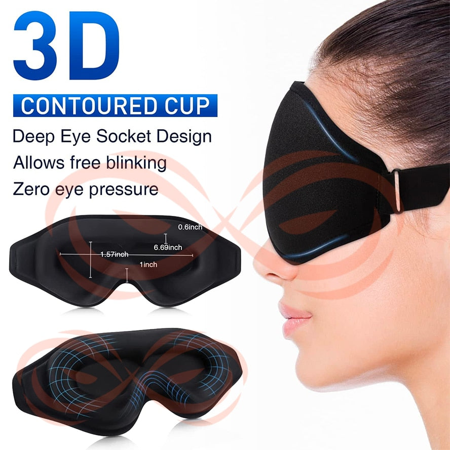 3D Contoured Cups Sleeping Eye Mask